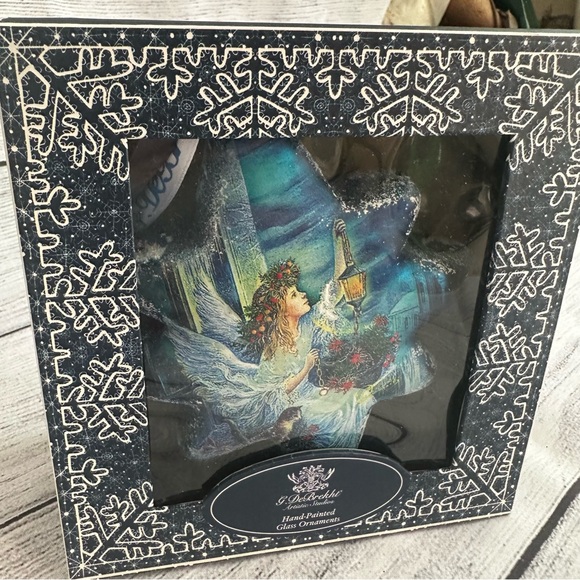G. DeBrekht Lighting the Way North Star Ornament Mercury Glass Blue New In Box - Picture 2 of 6